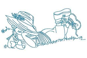 Products: Redwork Darlings - Machine Embroidery Catalogue Kreative Kiwi