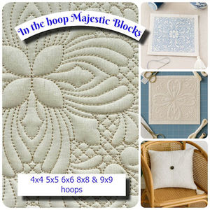 Products: In the hoop Majestic Blocks - Machine Embroidery Catalogue Kreative Kiwi