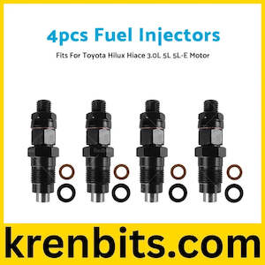4X Diesel Fuel Injector Suitable For Toyota Hilux Hiace 3L 5L 23600-59325 97-05