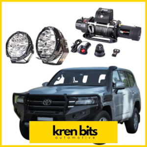 Rockarmor Gt Hoop Steel Bullbar Combo Pack - Toyota 300 2021+