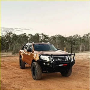Nissan Navara Np300: Rockarmor Elite Hoop Steel Bullbar - Nissan Navara Np300 D23 2015-2020 (Full Bar Replacement)