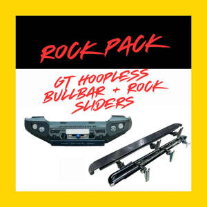 Nissan Navara Np300: Rockarmor Rock Pack — Nissan Navara Np300 2020+ Bar Replacement | GT Hoopless Bullbar + Rock Sliders