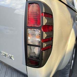 Lights: Taillight Covers Nissan Navara D40 2005-2015 Matte Black Thai model/Spain Model
