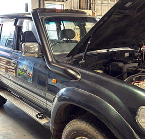 Snorkel: AJF FAB 80 Series Landcruiser 4” Stainless Snorkel