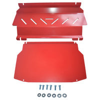 Mitsubishi Pajero: Red Bash Plate Set Fit For Mitsubishi Pajero NS NT NW NX Underbody Guard 2006-2022