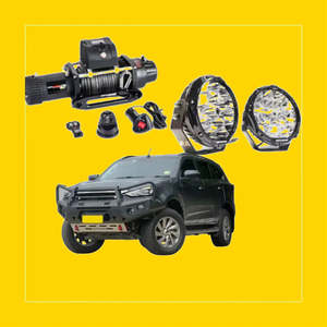 Rockarmor Gt Hoop Steel Bullbar Combo - Isuzu MUX 08/2020-2024 PFL (Full Bar Replacement)