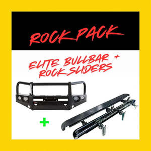 Rockarmor Rock Pack — Isuzu Mux 05/2017-07/2021 | Elite Hoop Bullbar + Rock Sliders