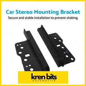 Car Stereo Side Trims Brackets 2Din Double Fascia Facia Dash Suitable