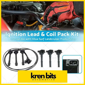 Ignition Lead Coil Pack Kit Suitable for Landcruiser Prado 5VZ-FE