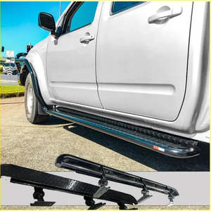 Nissan Navara D40: Rockarmor Steel Rockslider Side Steps To Suit Nissan Navara D40