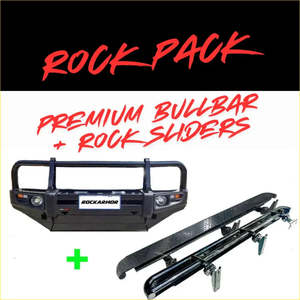 Nissan Navara D40: Rockarmor Rock Pack — Nissan Navara D40 2005-2015 Spanish/Thai & Pathfinder R51 | Premium Bullbar + Rock Sliders