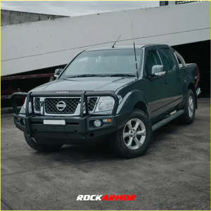 Nissan Navara D40: Rockarmor Premium Steel Bullbar - Nissan Navara D40 2005-2015 Spanish/Thai & Pathfinder R51 (Will Not Fit Stx550)(Bar Cut)