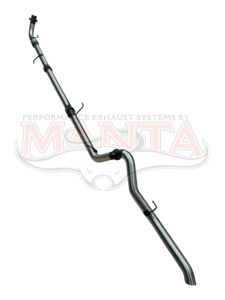 Manta Performance DPF Back 3in Exhaust Without Muffler (Cannon Ute 2.0L TD 20-25)