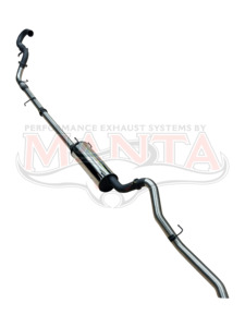 Manta Performance 3in Turbo Back With Muffler, Without Cat (Cannon Ute 2.0L TD 20-25)