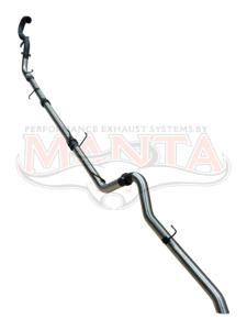 Manta Performance 3in Turbo Back Without Muffler, With Cat (Cannon Ute 2.0L TD 20-25)