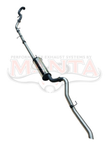 Manta Performance 3in Turbo Back With Muffler, With Cat (Cannon Ute 2.0L TD 20-25)