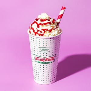 Our Menu: Strawberries & Kreme Shake Krispy Kreme