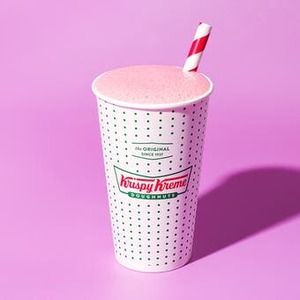 Our Menu: Strawberry Milkshake Krispy Kreme