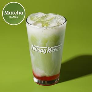 Products: Iced Strawberry Matcha Latte - Limited Edition Krispy Kreme