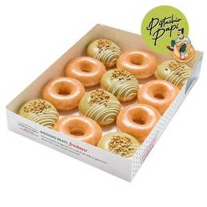 Our Menu: Krispy Kreme Pistachio Overload Dozen
