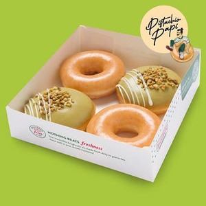 Our Menu: Pistachio Overload 4 Pack Krispy Kreme