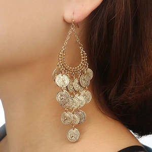 Adornments: Hollow Coin Earrings