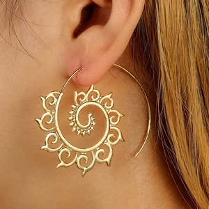 Adornments: Mandala Wave Earrings
