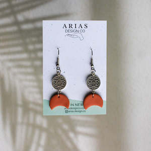 Nz Local Collab: Lotus Luna Earrings