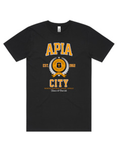 Tees: Apia Varsity Tee 5050 - AS Colour - Gold Print