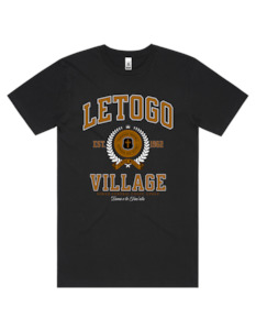Tees: Letogo Varsity Tee 5050 - AS Colour - Brown Print