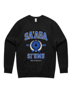Sweatshirts: Sa'aga Siumu Varsity Crewneck 5100 - AS Colour - Mid Blue Print