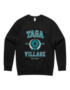 Sweatshirts: Taga Varsity Crewneck 5100 - AS Colour - Aqua Print