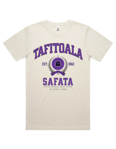 Tafitoala Varsity Tee 5050 - AS Colour - Purple Print