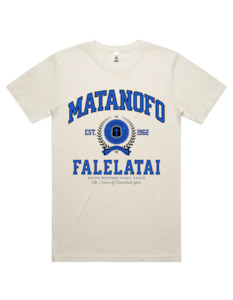 Apparel: Matanofo Varsity Tee 5050 - AS Colour - Mid Blue Print