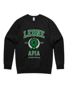 Leone Apia Varsity Crewneck 5100 - AS Colour - Green Print