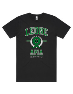 Apparel: Leone Apia Varsity Tee 5050 - AS Colour - Green Print