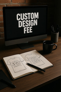 Apparel Custom Designed: Custom Design Fee