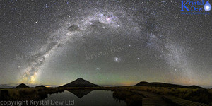 Products: Milkyway From Pouakai Tarn 50x100cm Aluminium Print
