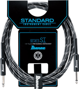 guitar cable: Ibanez SI10 Standard Series Guitar Instrument Cable 10 Foot Woven, Camouflage City