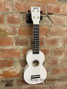 Soprano Size: Mahalo Gloss White Soprano Uke