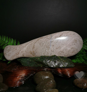 Grey Mapere Patu - Large Kowhatu Taonga