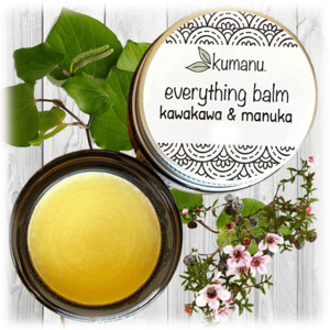 Products: Everything Balm – Kawakawa & Manuka Kumanu, earth conscious skincare
