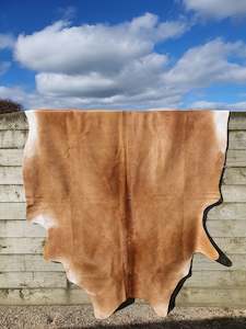 Natural Brazilian Cowhide - Caramel, Mocha & Ivory