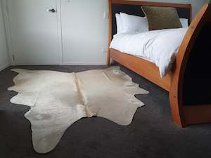 Natural Brazilian Cowhide - Ivory, Beige & Caramel