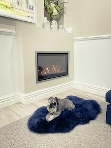 NZ Longwool Sheepskin by Fibre by Auskin - Dark Navy
