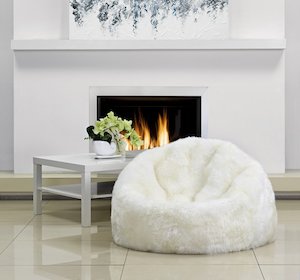 SALE!!! New Zealand Longwool Sheepskin Bean Bag (Filled)