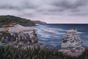 Original Paintings: Muriwai – Gannet Colony