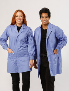 Essential Knit Cuff Lab Coat - Lilac