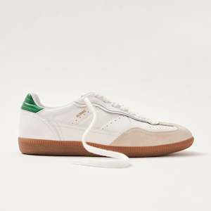 Footwear: Alohas Green Leather Sneakers