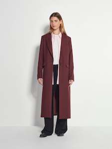 Juliette Hogan: Juliette Hogan Mantelle Coat - Burgundy
